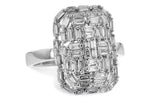 Allison Kaufman Baguette Diamond Ring in 14K White Gold, 0.60 ctw