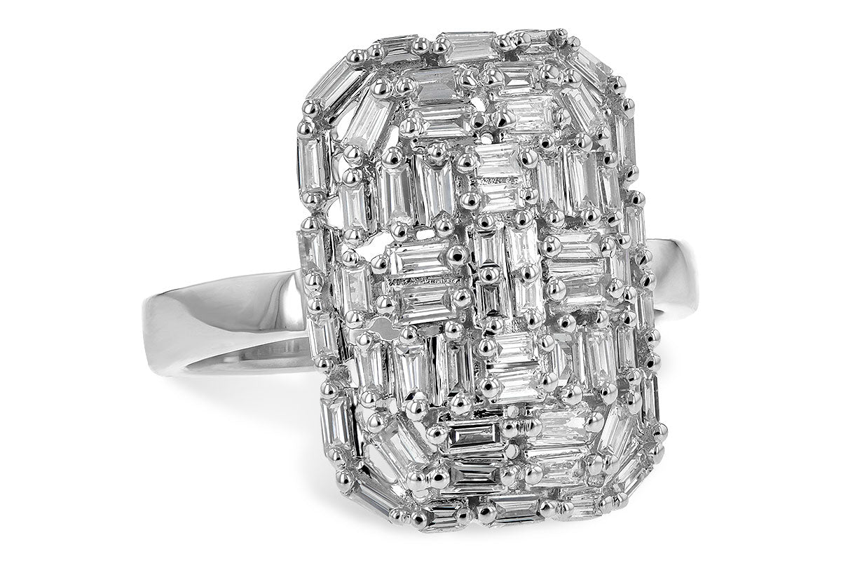 Allison Kaufman Baguette Diamond Ring in 14K White Gold, 0.60 ctw