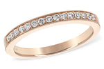Allison Kaufman Diamond Wedding Band in 14K Rose Gold, 0.19 ctw (W1744)