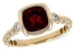Allison Kaufman Garnet & Diamond Ring in 14K Yellow Gold, 1.60 ctw