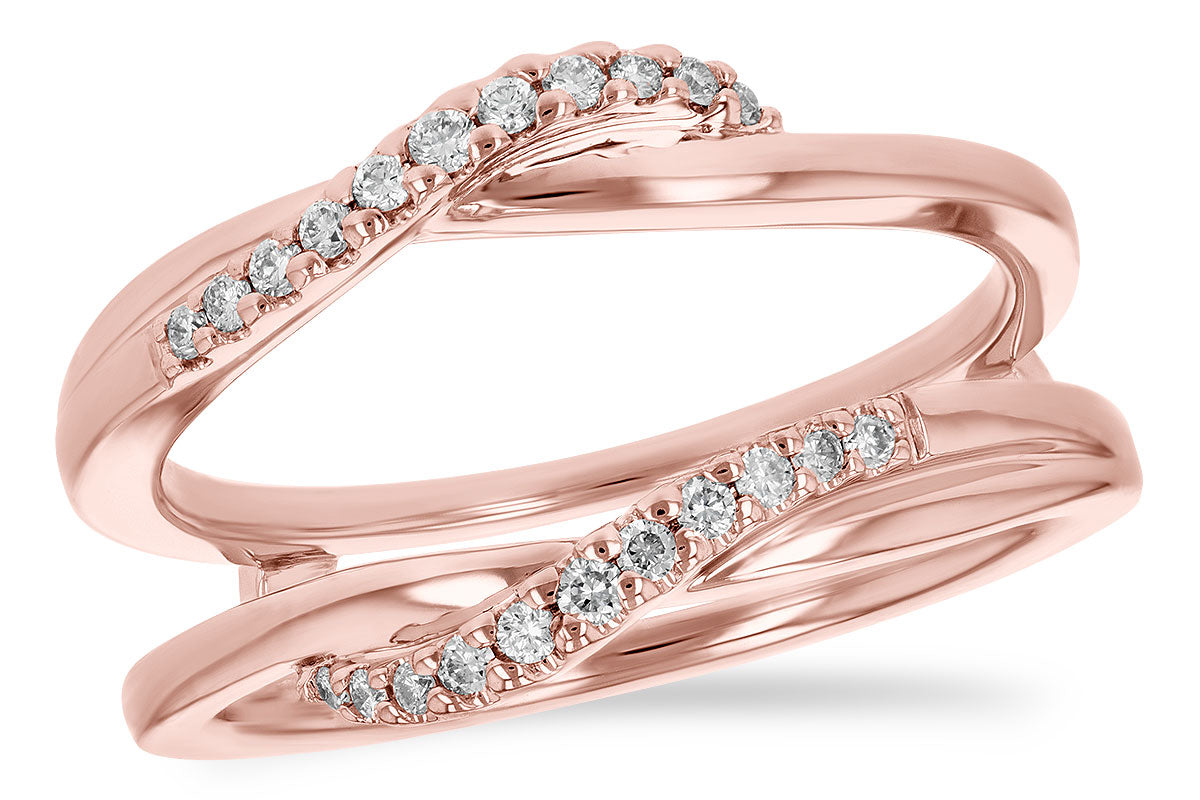 Allison Kaufman Diamond Ring Guard in 14K Rose Gold, 0.15 ctw