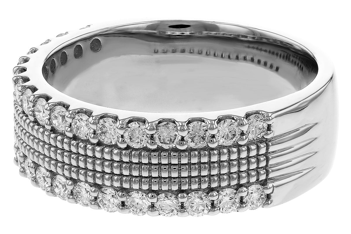 Allison Kaufman Diamond Wedding Band in 14K White Gold, 0.70 ctw, alternate view