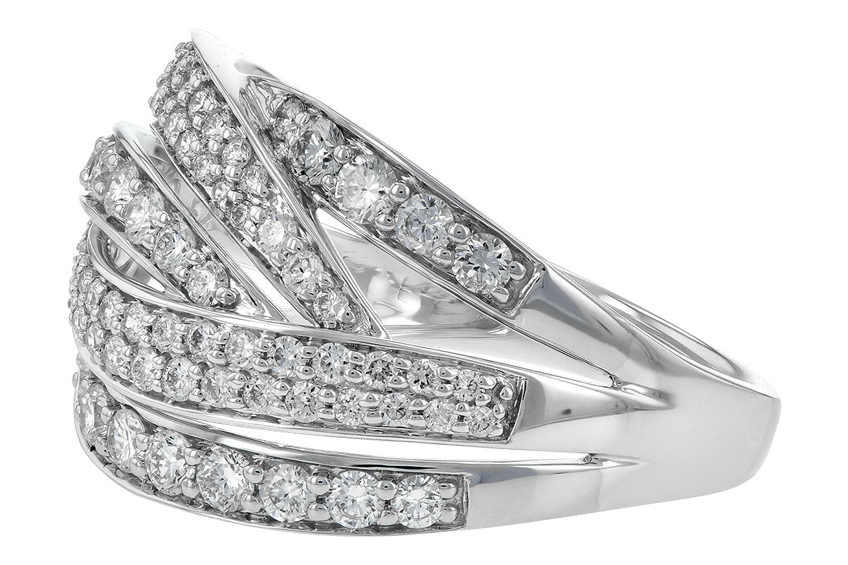Allison Kaufman Diamond Wedding Band in 14K White Gold, 1.22 ctw, alternate view