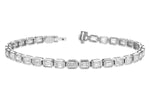 Allison Kaufman Fancy-Cut Diamond Bracelet in 14K White Gold, 6.20 ctw
