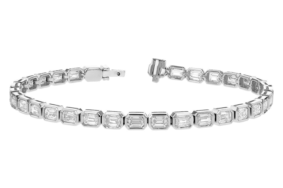 Allison Kaufman Fancy-Cut Diamond Bracelet in 14K White Gold, 6.20 ctw