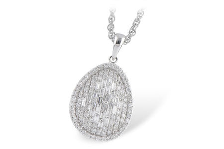 Allison Kaufman Diamond Necklace in 14K White Gold, 0.68 ctw