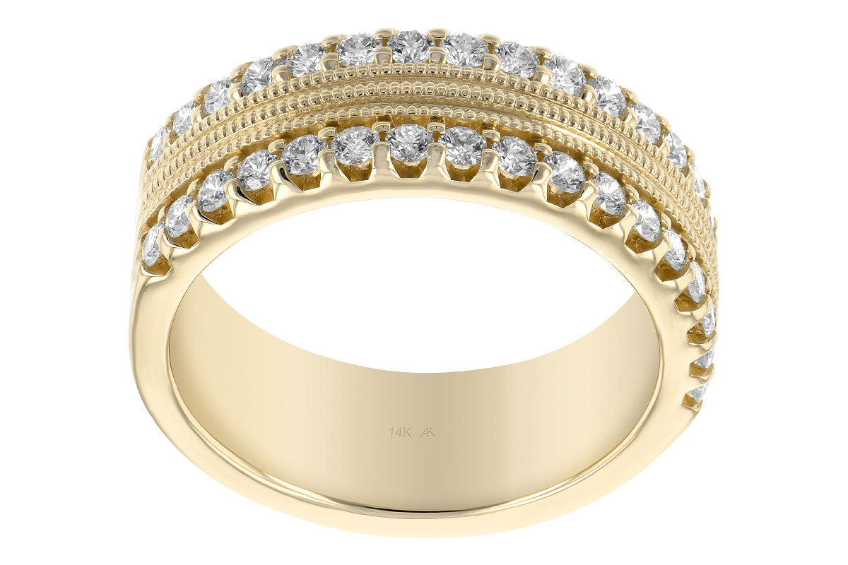 Allison Kaufman Diamond Wedding Band in 14K Yellow Gold, 0.68 ctw, alternate view