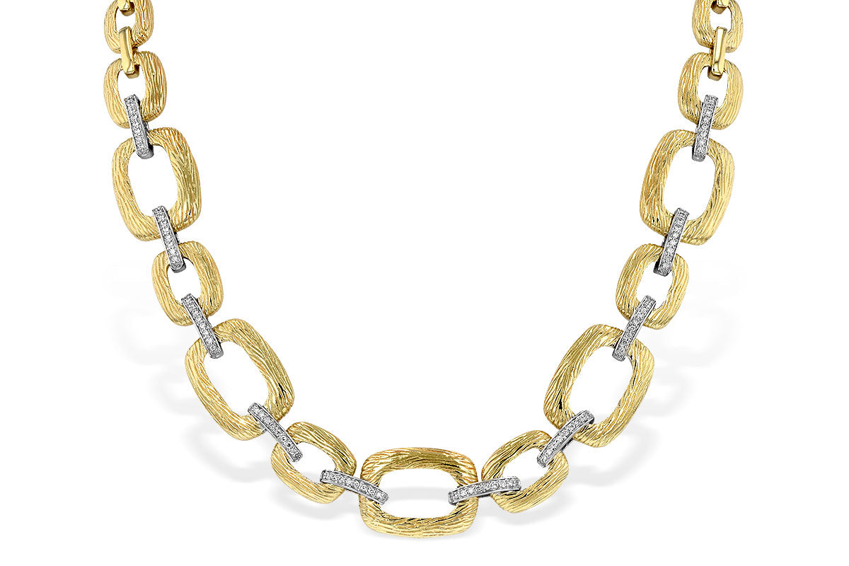 Allison Kaufman Diamond Necklace in 14K Yellow & White Gold, 0.48 ctw