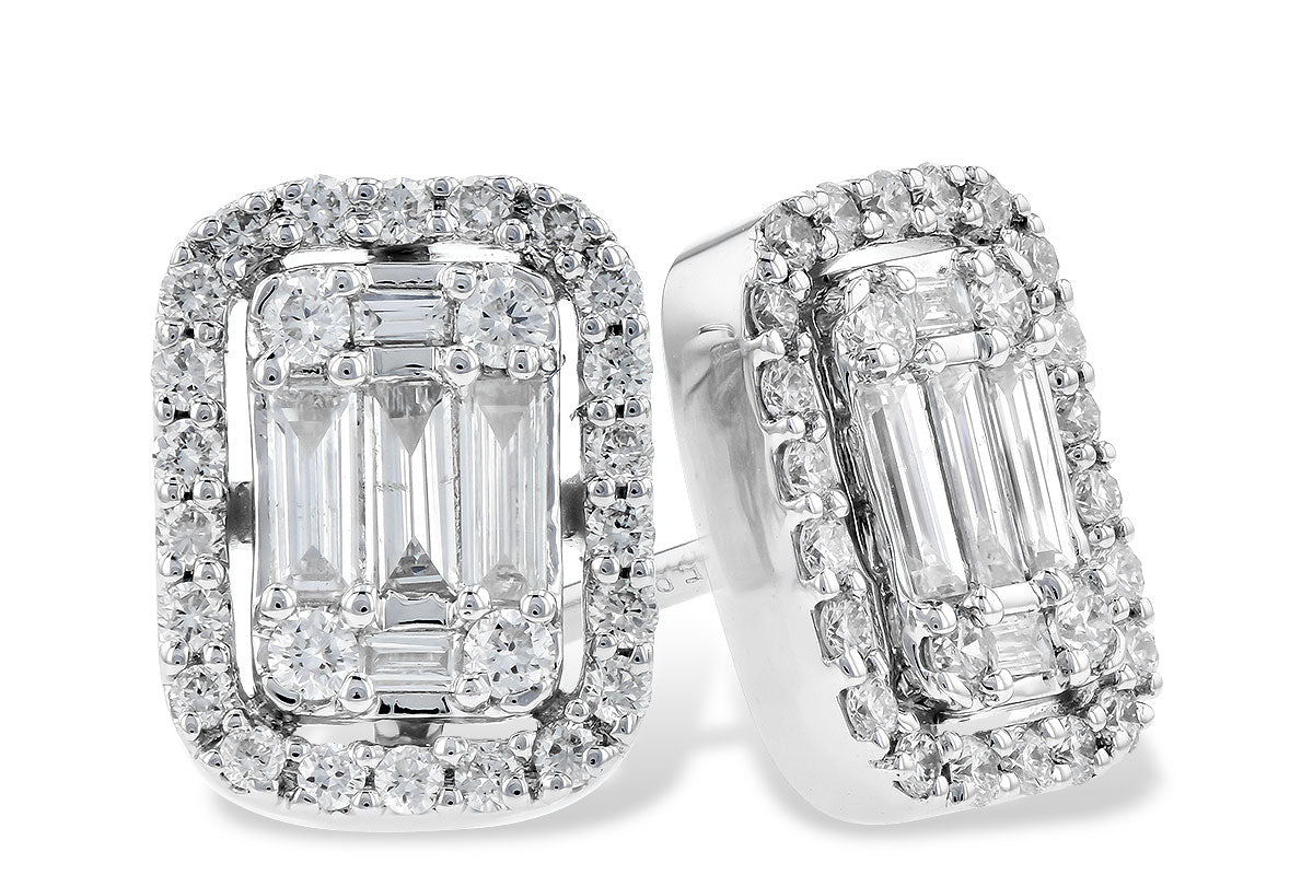Allison Kaufman Diamond Earrings in 14K White Gold, 0.50 ctw (E2053)