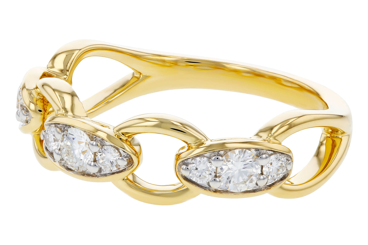 Allison Kaufman Diamond Wedding Band in 14K Yellow Gold, 0.40 ctw (W2743), alternate view