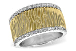 Allison Kaufman Diamond Wedding Band in 14K Two-Tone Gold, 0.20 ctw (W1932)