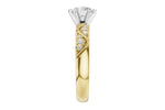 Allison Kaufman Diamond Engagement Ring Semi-Mount in 14K Yellow Gold, 0.12 ctw (L7950), alternate view