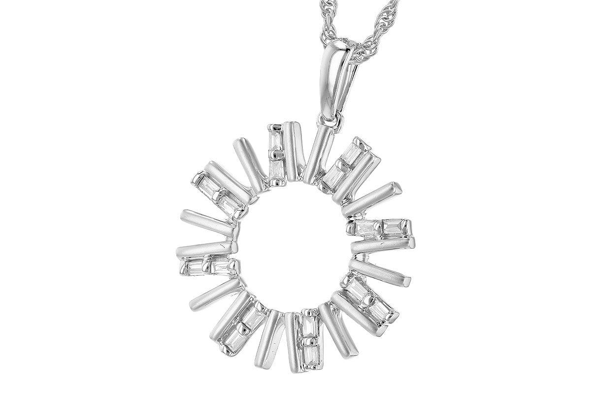 Allison Kaufman Diamond Necklace in 14K White Gold, 0.14 ctw (N8271), alternate view