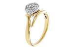 Allison Kaufman Diamond Ring in 14K Yellow & White Gold, 0.50 ctw (D6078), alternate view