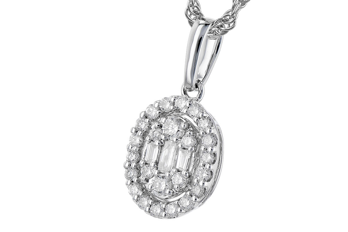 Allison Kaufman Diamond Necklace in 14K White Gold, 0.18 ctw, alternate view