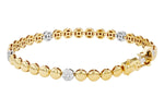 Allison Kaufman Diamond Bracelet in 14K Yellow & White Gold, 0.50 ctw, alternate view