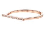 Allison Kaufman Diamond Ring in 14K Rose Gold, 0.06 ctw, alternate view