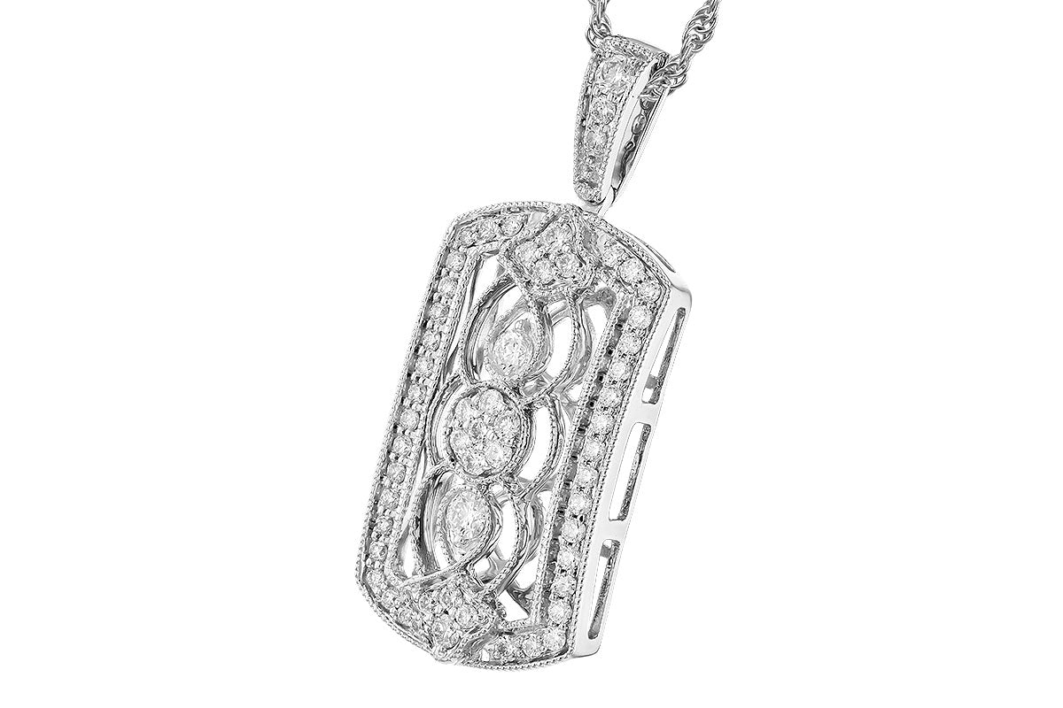Allison Kaufman Diamond Necklace in 14K White Gold, 0.33 ctw (N8288), alternate view