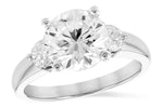 Allison Kaufman Diamond Engagement Ring Semi-Mount in 14K White Gold, 0.52 ctw (LR100-52)