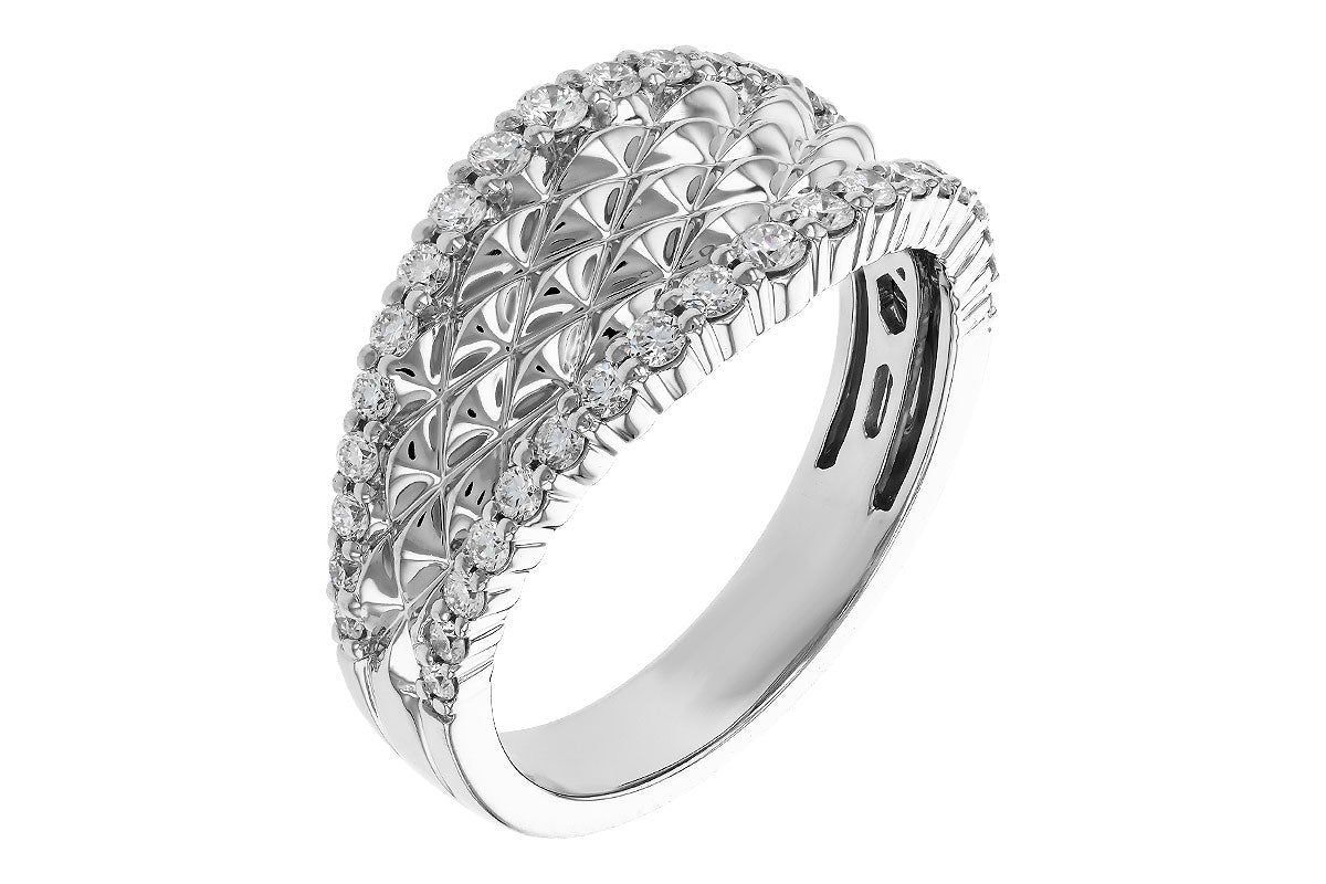Allison Kaufman Diamond Wedding Band in 14K White Gold, 0.50 ctw (W2712), alternate view