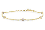 Allison Kaufman Diamond Bracelet in 14K Yellow Gold, 0.15 ctw