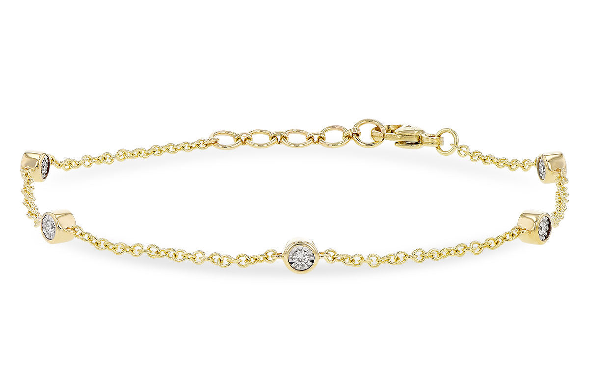 Allison Kaufman Diamond Bracelet in 14K Yellow Gold, 0.15 ctw