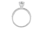 Allison Kaufman Diamond Engagement Ring Semi-Mount in 14K White Gold, 0.16 ctw (L7615), alternate view