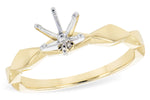 Allison Kaufman Engagement Ring Semi-Mount in 14K Yellow Gold (L7824)