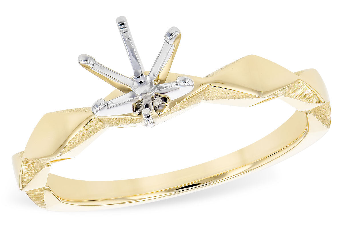 Allison Kaufman Engagement Ring Semi-Mount in 14K Yellow Gold (L7824)