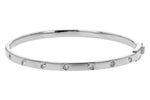 Allison Kaufman Diamond Bangle Bracelet in 14K White Gold, 0.35 ctw, alternate view