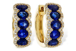 Allison Kaufman Sapphire & Diamond Earrings in 14K Yellow Gold, 2.57 ctw
