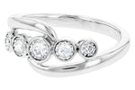 Allison Kaufman Diamond Ring in 14K White Gold, 0.21 ctw, alternate view