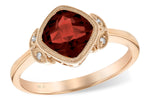 Allison Kaufman Garnet & Diamond Ring in 14K Rose Gold, 1.91 ctw