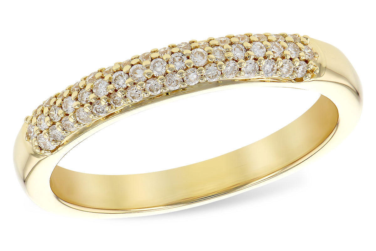Allison Kaufman Diamond Wedding Band in 14K Yellow Gold, 0.25 ctw (WR836-25)