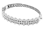 Allison Kaufman Diamond Bangle Bracelet in 14K White Gold, 0.75 ctw (B1302), alternate view