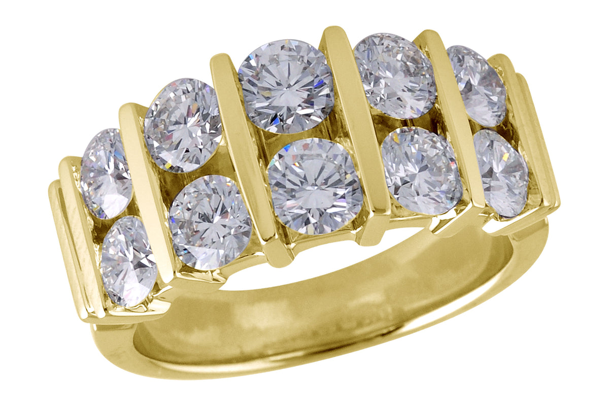 Allison Kaufman Diamond Wedding Band in 14K Yellow Gold, 3.00 ctw