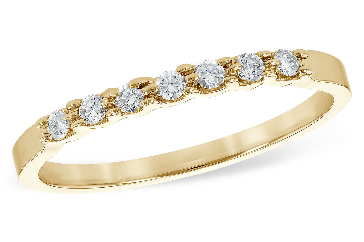 Allison Kaufman Diamond Wedding Band in 14K Yellow Gold, 0.12 ctw (WR114-12)