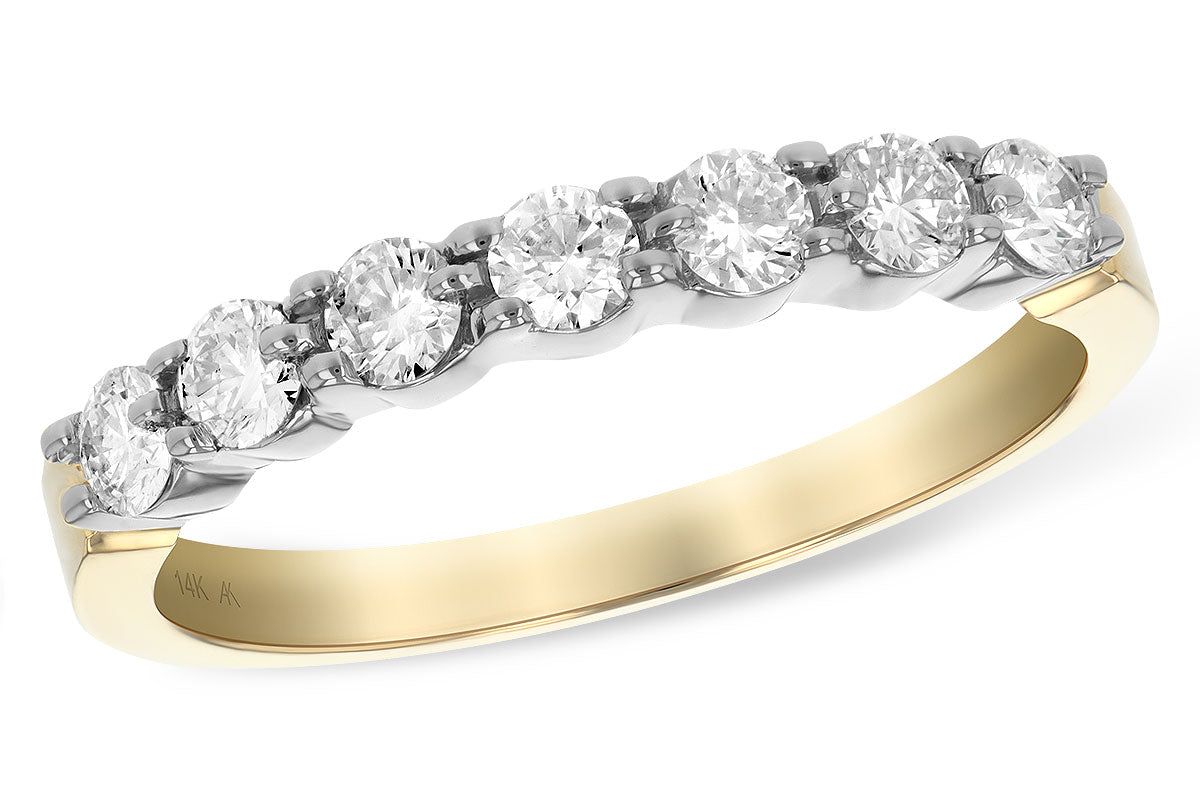 Allison Kaufman Diamond Wedding Band in 14K Yellow & White Gold, 0.50 ctw (WR114-50)