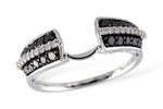 Allison Kaufman Black Diamond Band Enhancer in 14K White Gold, 0.50 ctw