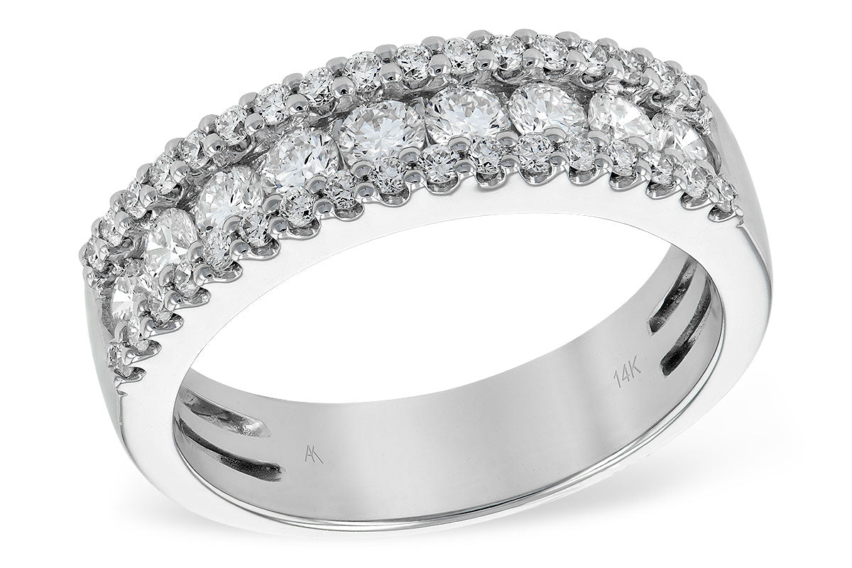 Allison Kaufman Diamond Wedding Band in 14K White Gold, 0.95 ctw