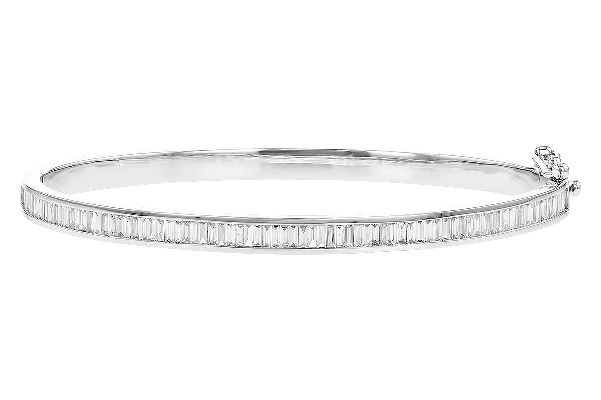 Allison Kaufman Diamond Bangle Bracelet in 14K White Gold, 1.02 ctw