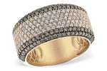 Allison Kaufman Brown Diamond Wedding Band in 14K Rose Gold, 1.30 ctw