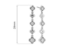 Allison Kaufman Diamond Earrings in 14K White Gold, 0.25 ctw (E2421), alternate view