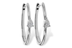 Allison Kaufman Fancy-Cut Diamond Earrings in 14K White Gold, 0.45 ctw (E2269)