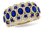 Allison Kaufman Sapphire & Diamond Wedding Band in 14K Yellow Gold, 2.15 ctw