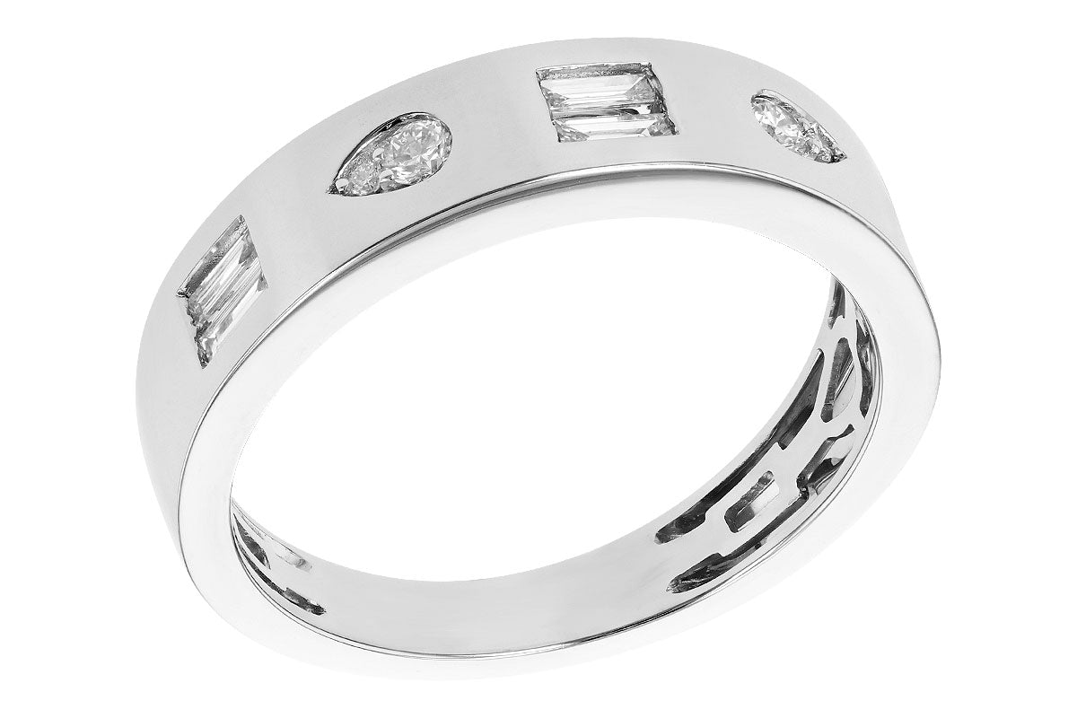 Allison Kaufman Diamond Wedding Band in 14K White Gold, 0.25 ctw (W2508), alternate view