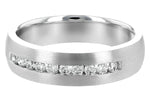 Allison Kaufman Diamond Men's Wedding Band in 14K White Gold, 0.33 ctw, alternate view