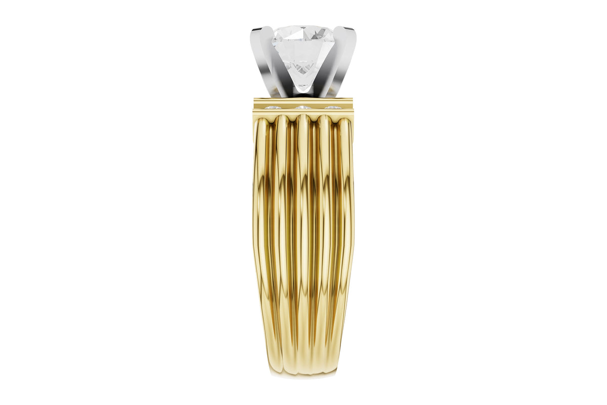 Allison Kaufman Diamond Engagement Ring Semi-Mount in 14K Yellow Gold, 0.20 ctw (L7939), alternate view
