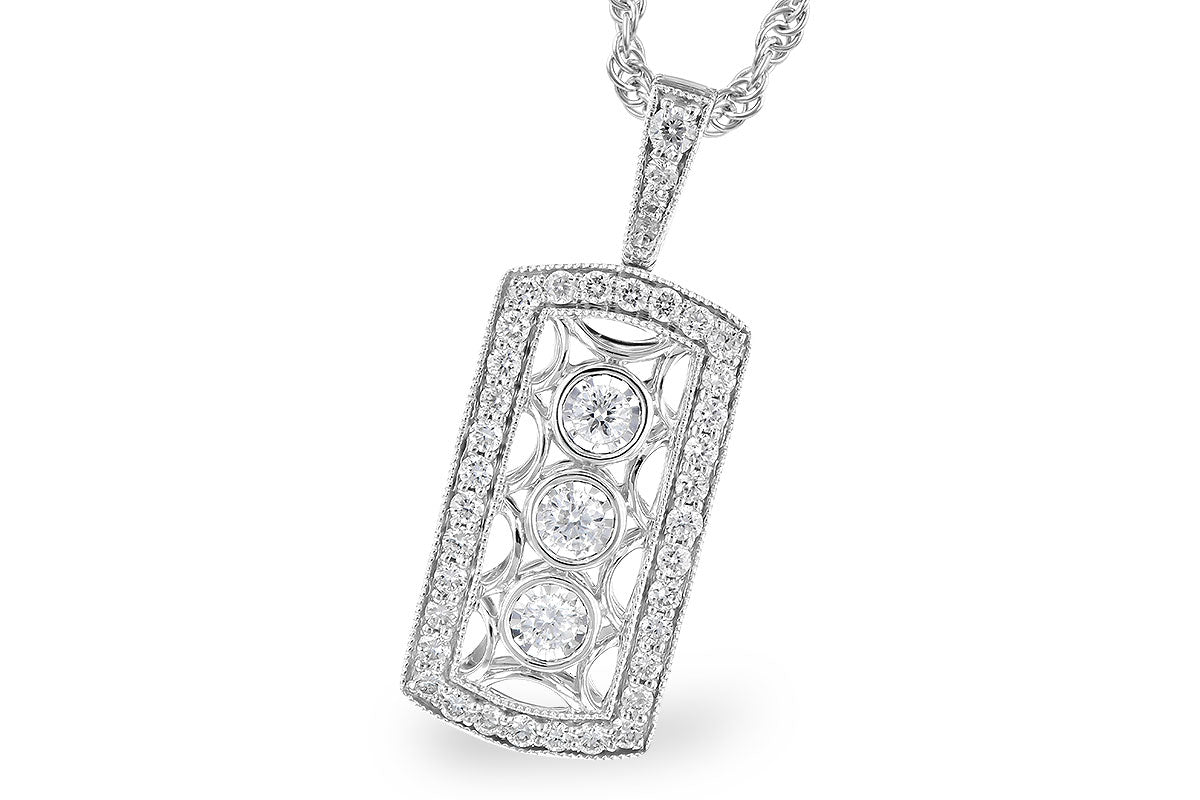 Allison Kaufman Diamond Necklace in 14K White Gold, 0.40 ctw (N8283)