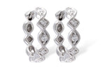 Allison Kaufman Diamond Earrings in 14K White Gold, 0.22 ctw